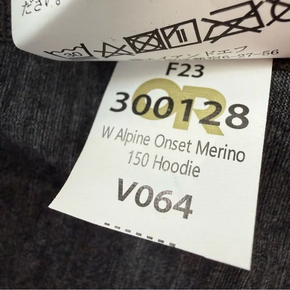 Outdoor Research Alpine Onset Merino Wool 150 Hoodie Black Heather Womens Medium - Picture 5 of 12